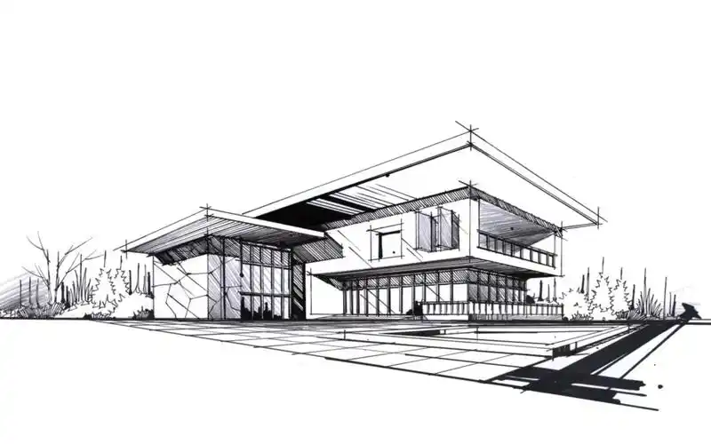 庆哥教你建筑效果图线稿手绘技法