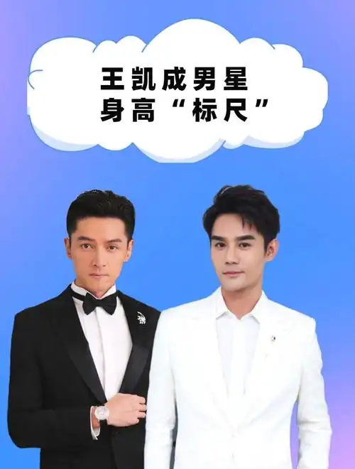 王凯成男星身高标尺,萧敬腾尴尬,白敬亭货真价实,胡歌说不清了