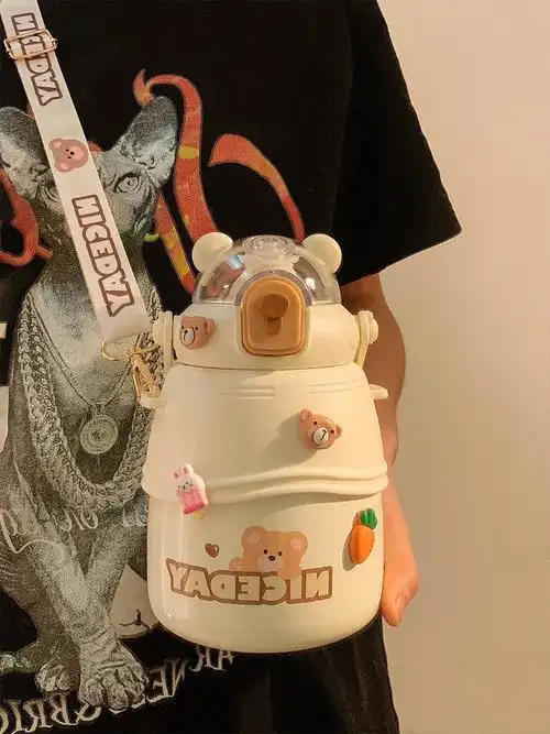 可可爱爱的小熊大容量大肚杯
