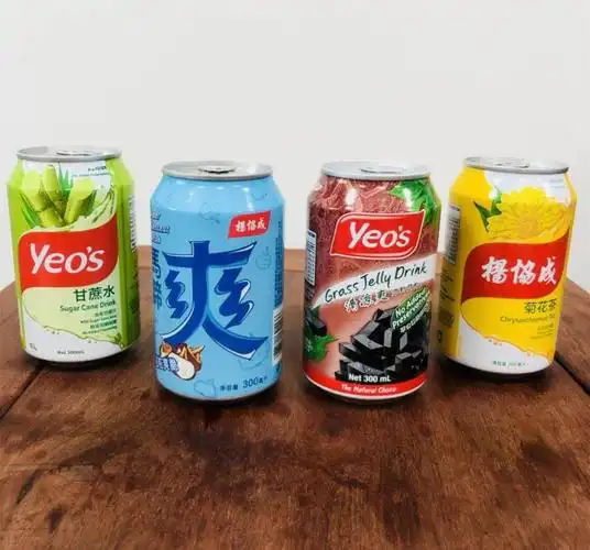 香港进口yeos杨协成马蹄爽清凉爽甘蔗菊花300ml果品饮料菊花茶6罐