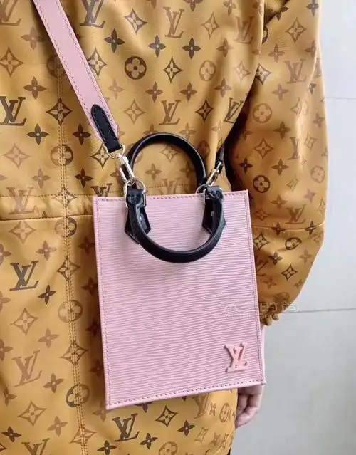 lv琴谱包petitsacplatmini琴谱包风琴包m57097粉色水波纹小牛皮