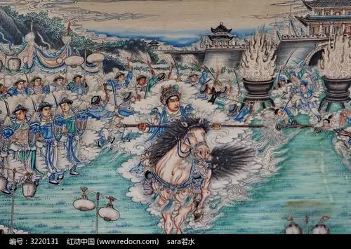 神将打仗骑马的神仙祥云天兵天将