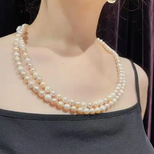 jinxuanzi/金玄紫 奢华大气珍珠项链可单圈可双圈佩戴高贵颈链(附赠