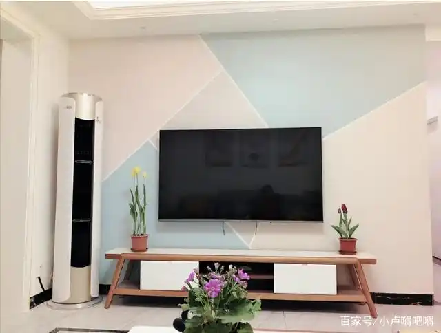 背景墙简单做的调色