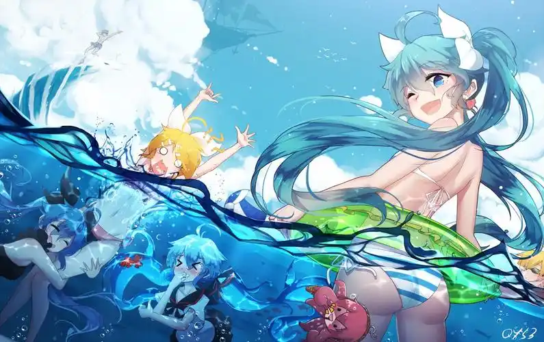 求初音未来泳装