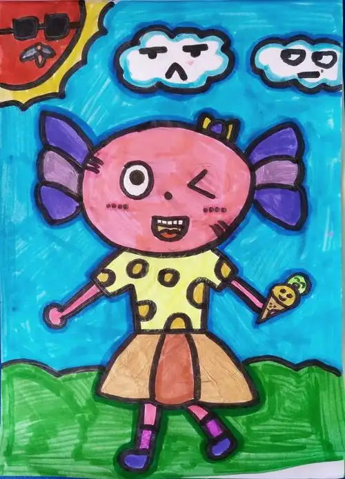 四年级50班 我画的动漫形象