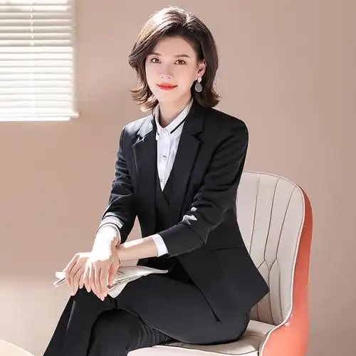 mr female/女先生职业女裤套装2021春季新款女士时尚气质通勤职业装