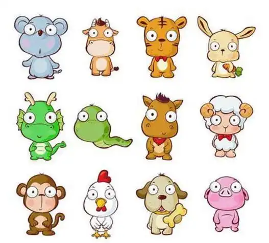 十二生肖拟人化简笔画