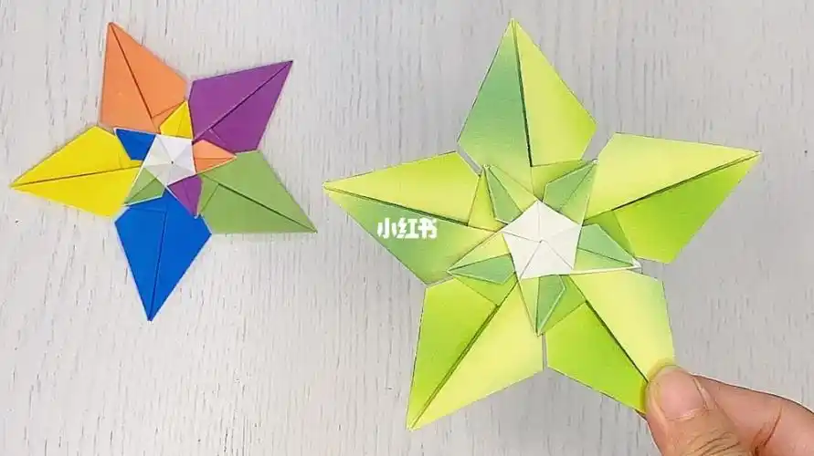 五角飞镖折纸教程