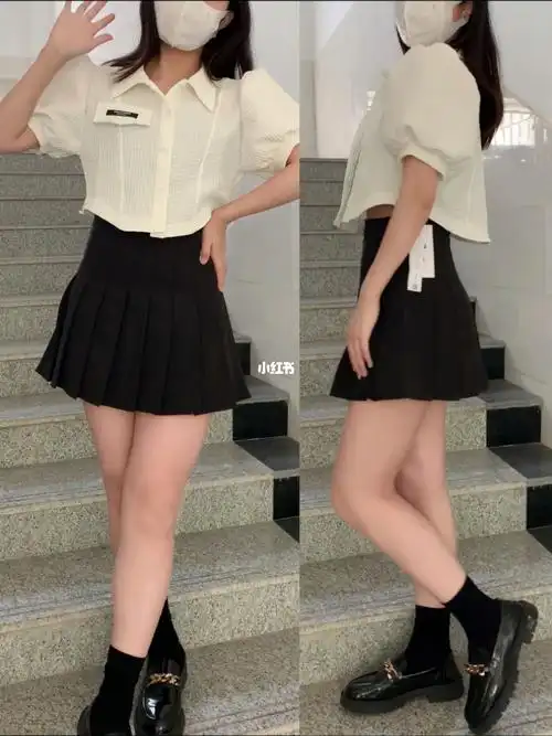 163115微胖大胆穿腿粗也要穿短裙75