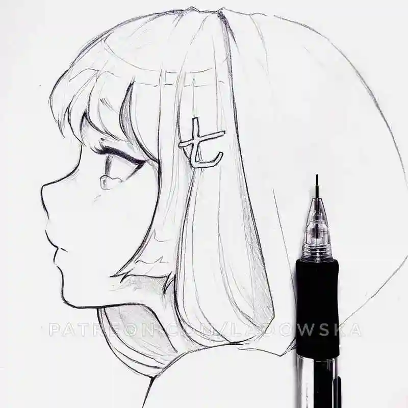 精致的动漫人物线稿图高清,初学者最爱的动漫人物临摹素材