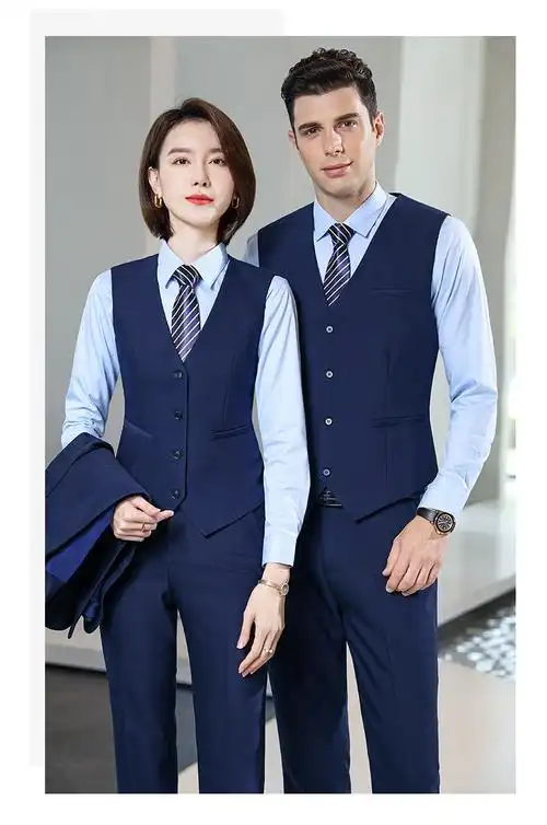 东风本田4s店藏蓝色西装套装男女销售丰田商务西服装工作服 女单件