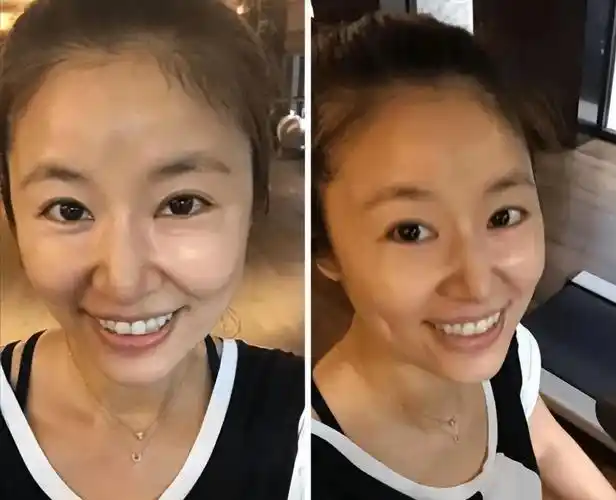 林心如近况曝光引争议,肚子隆起疑似怀孕,47岁素颜像路边大妈!