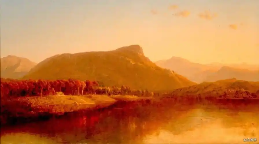 油画 强调光线的大横幅风景画,美不胜收!