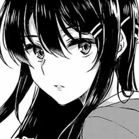 黑白动漫女生头像