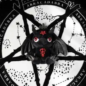 killstar正品新款哥特黑色山羊恶魔玩偶小众暗黑公仔毛绒玩具