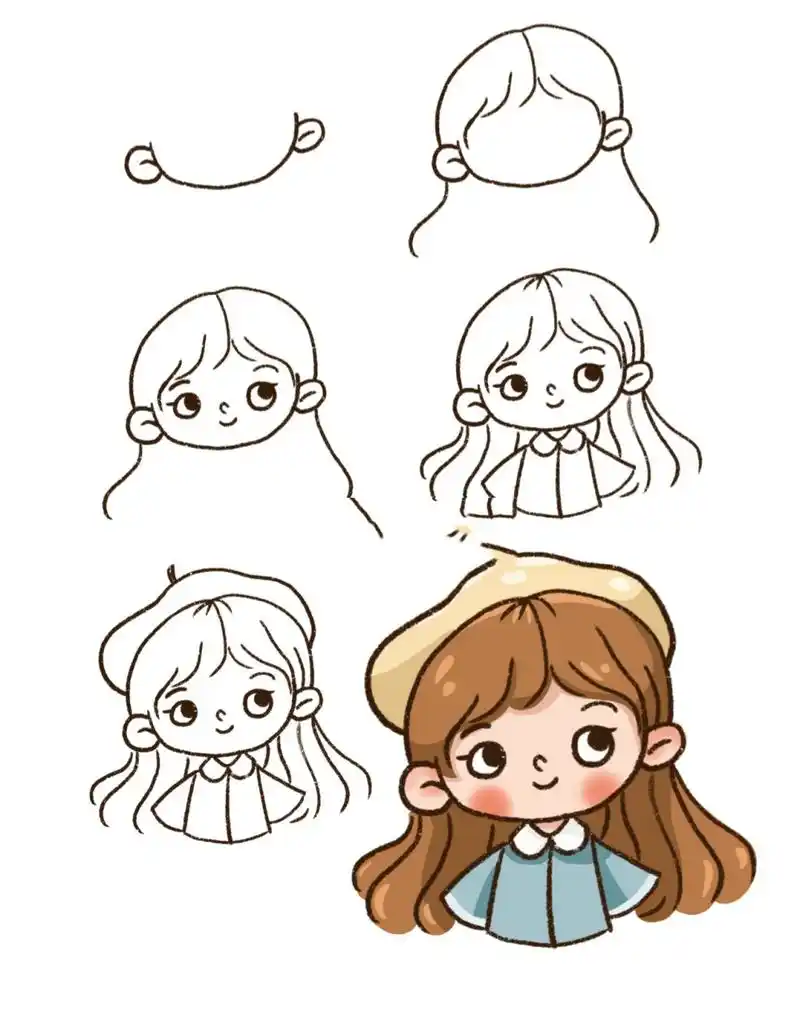 零基础绘画|简笔画教程|黑白ins插画|手帐素材 做事不怕速度慢 只怕在