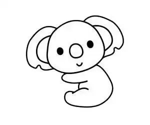 考拉简笔画图片