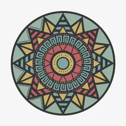 圆形创意图案免抠素材