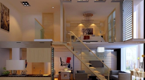 50平小复式楼两层图片欣赏 为您带来高品质的生活体验