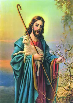 耶稣善牧图片装饰画