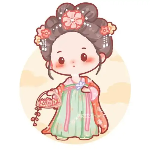 更新练习q版古装古风汉服插画