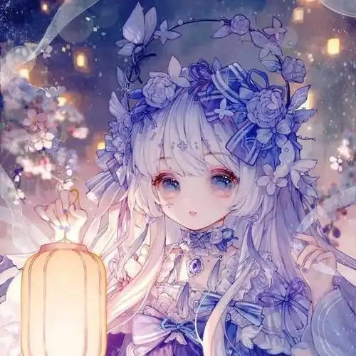 蓝色紫色系列头像下次见面就从一朵花开始吧