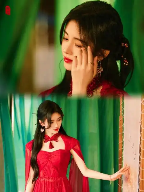 民安#一袭红衣画中人,意境感拉满@鞠婧祎#鞠婧祎河南卫视国潮盛典
