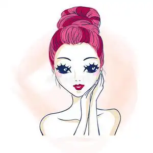 卡通化妆卡通女人化妆照片