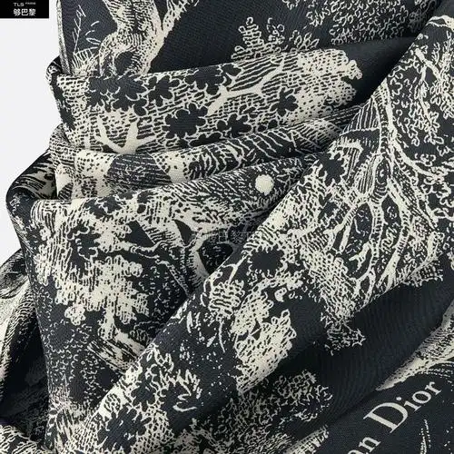【包邮包税】 dior迪奥 21年春夏 女士 丝巾 dior 印花方巾 12toj090