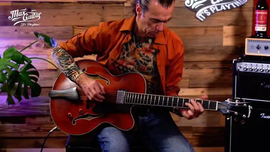 eastman ar503ce,厚腔全空心爵士吉他试听