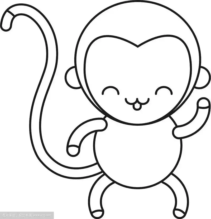 可爱的猴子图标