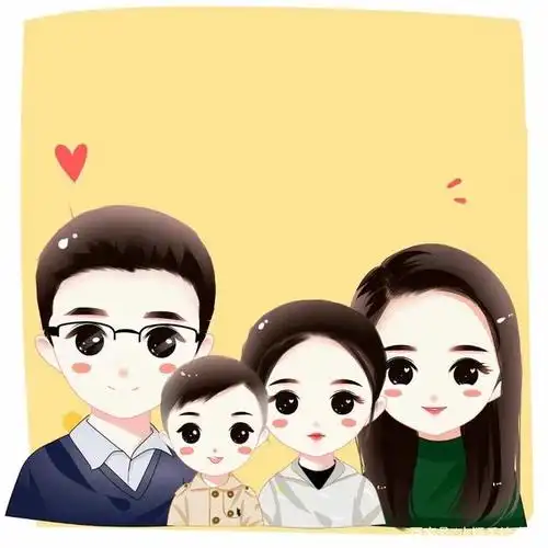 学会珍惜,一家三口,四口头像,幸福的样子真好