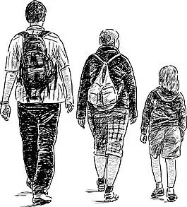 情侣背影素材手绘时装人物背影少女的背影手绘时装人物背影素描人物