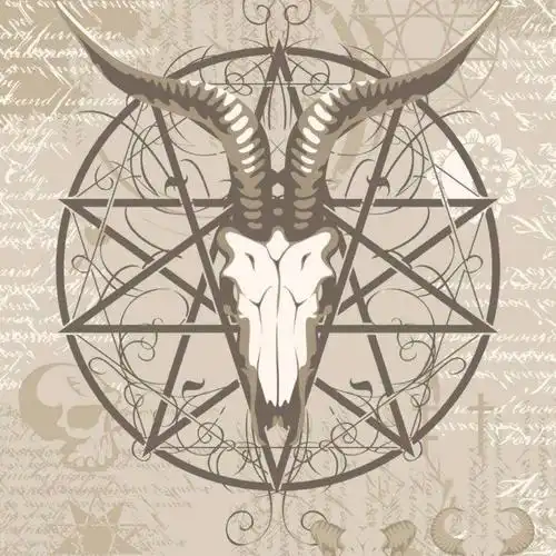 克苏鲁系羊头恶魔q版头像