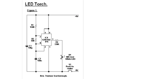 节能led手电筒电路图