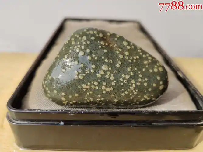 新进洛阳梅花石原石2064满天星手把件花型好自然包浆石型完整