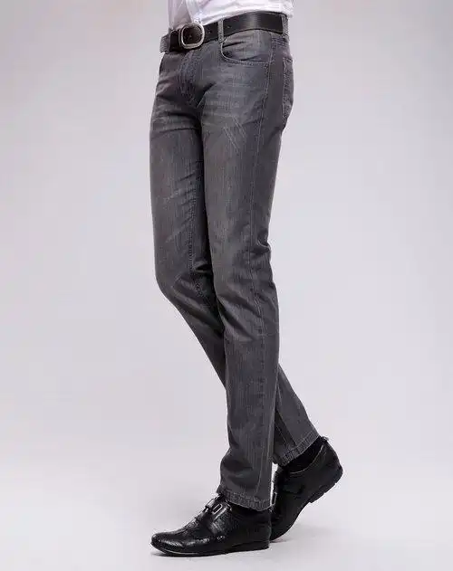 magic power男款灰色牛仔裤