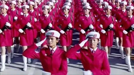 09年阅兵回顾:英姿飒爽的"女民兵方队"向我们走来