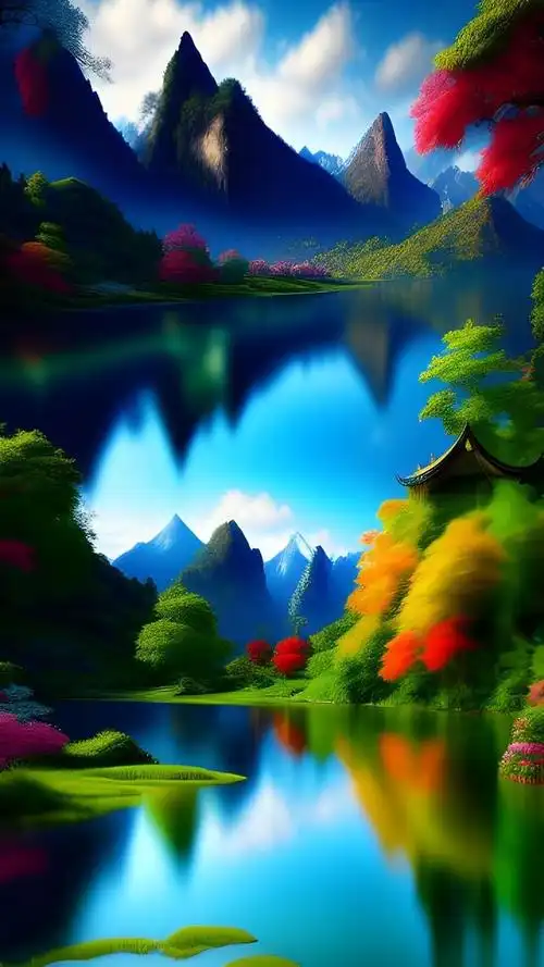 不是仙境,却美如仙境.不是真景,却震撼心灵.