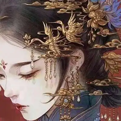 霸气冷傲的古风红衣女子头像 古风头像女红衣服