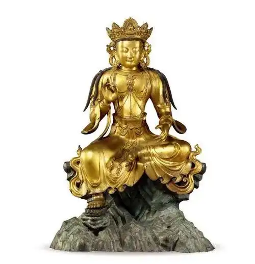 2021春拍最贵佛教艺术top10,宣德自在观音坐像成世界最贵观音像