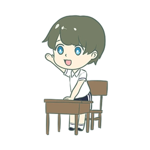 发言古代学生上课卡通人物中小学生开学日小学生上课举手回答问题幼儿