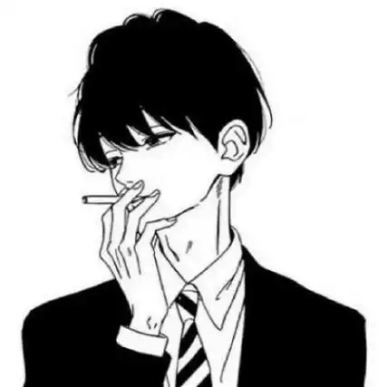 男生头像动漫叼根烟 动漫头像图片大全 -【爱个性】