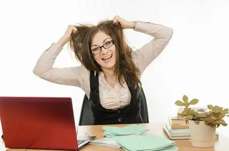 崩溃亏女教师崩溃的抓头发背景