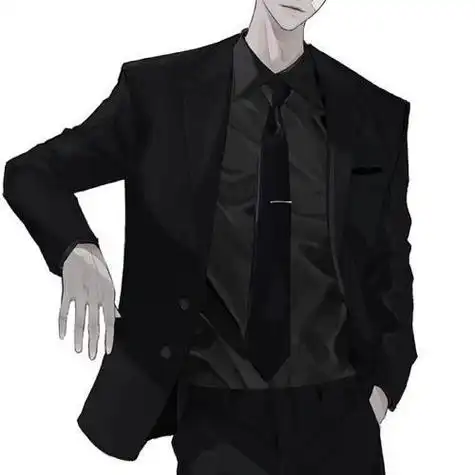 黑白西装男动漫头像 动漫头像图片大全 -【爱个性】
