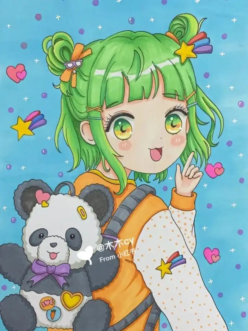 原图在图4哦 #动漫热番推荐# #动漫# #动漫手绘# #马克笔手绘# #动漫