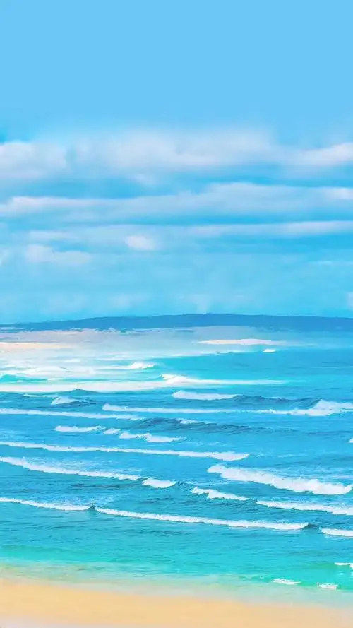 蓝色大海唯美风景手机壁纸图片