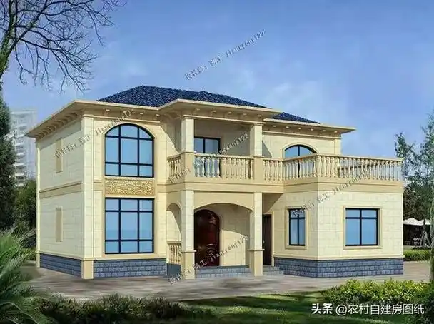 6款二层农村小别墅建好不到25万农村施工队闭眼都能做出来