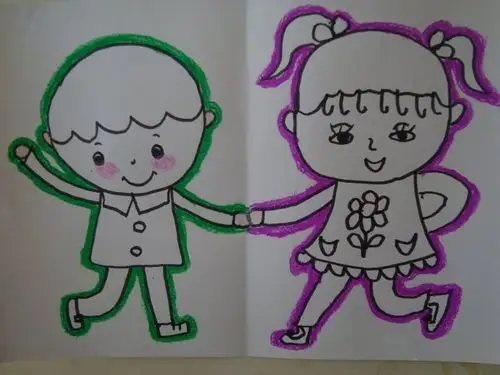 美术:朋友手拉手